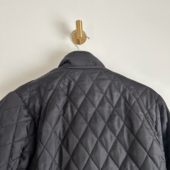 Marker Zip Front Quilted Moto Jacket with Zip Pockets Black M - Picture 6 of 10